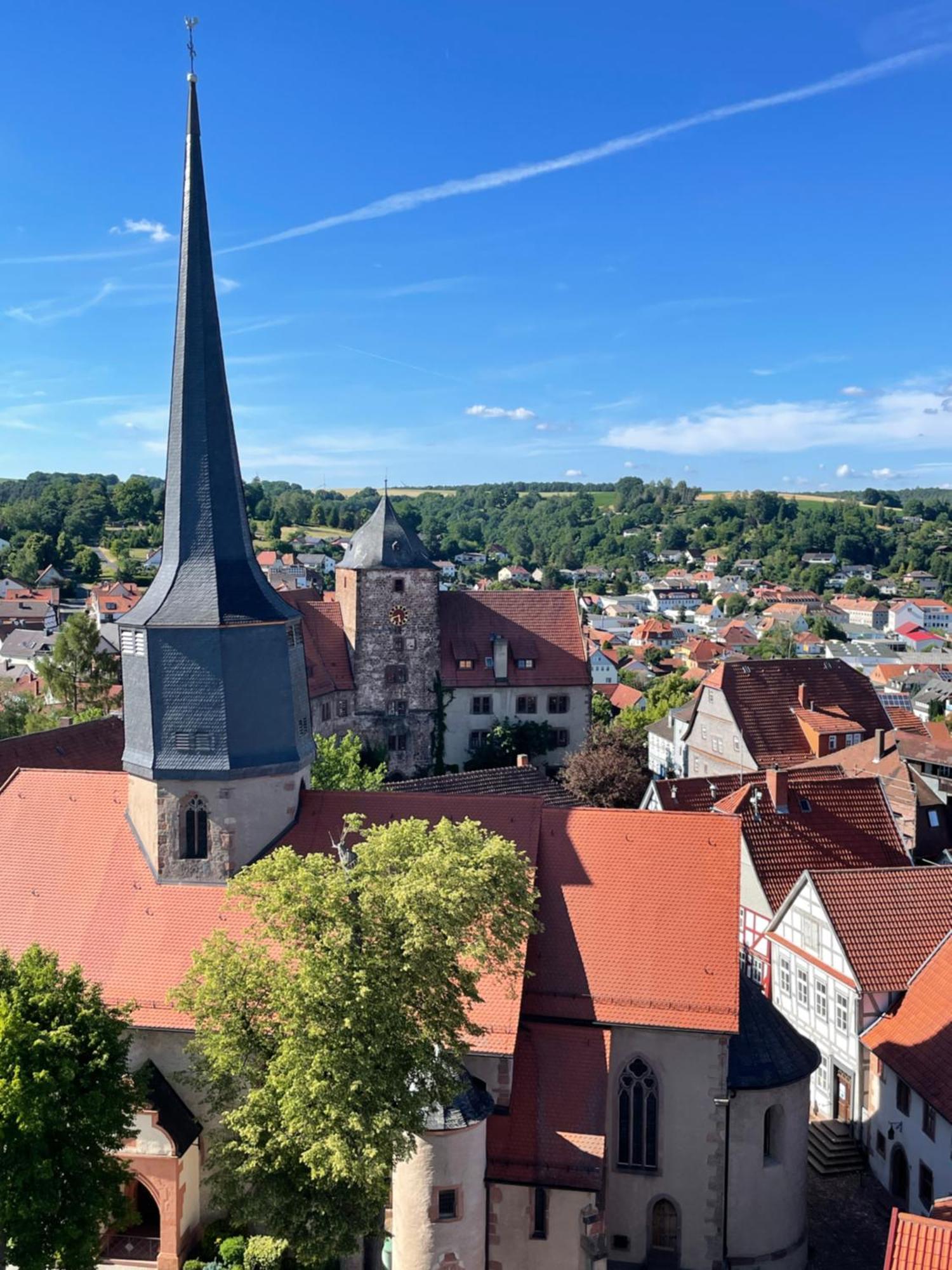 Naturnahe Unterkunft In Der Burgenstadt Schlitz Extérieur photo